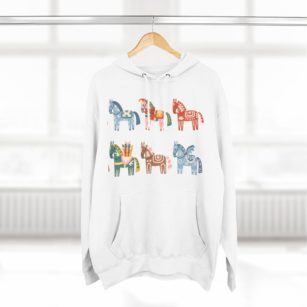 Three-Panel Fleece Hoodie