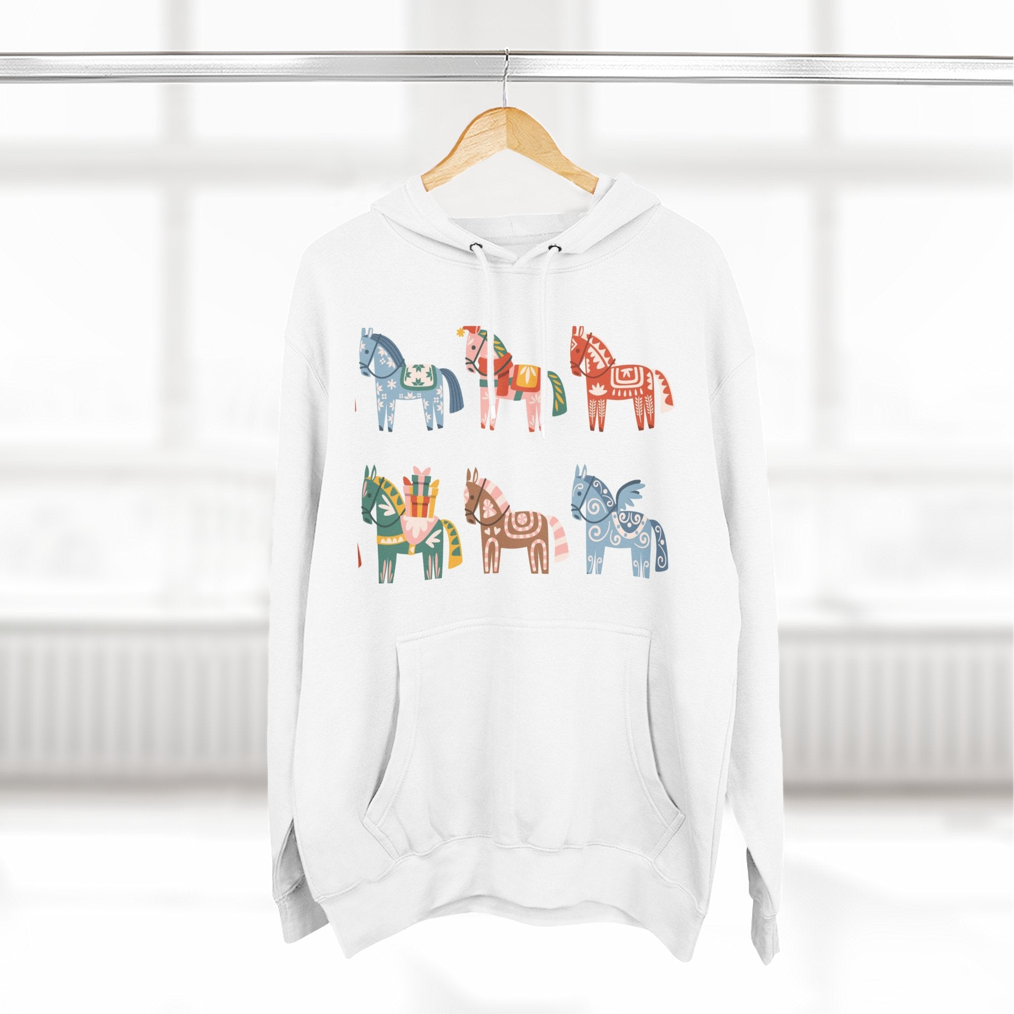 Three-Panel Fleece Hoodie