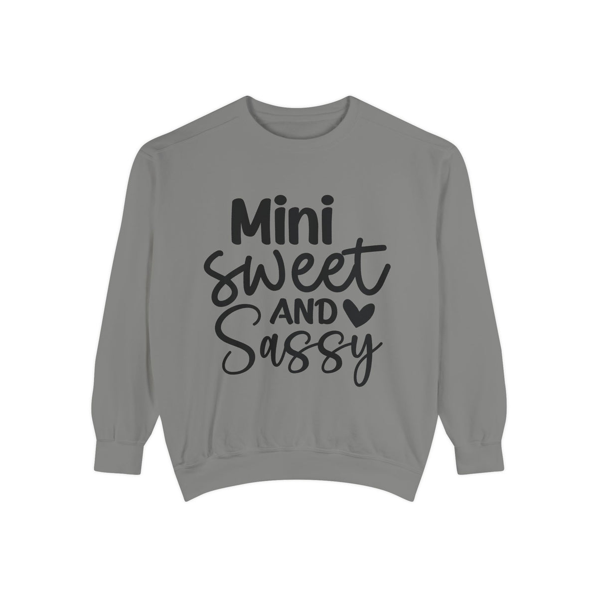 Mini Sweet and Sassy Sweatshirt | Kids Cute Script Typography