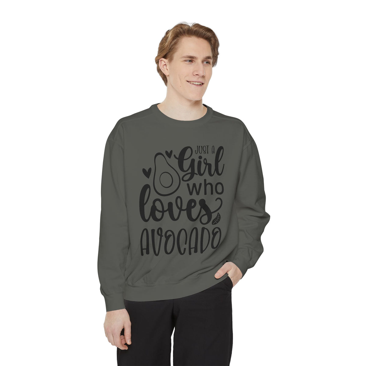 Girl Who Loves Avocado Sweatshirt | Avocado Graphic Crewneck
