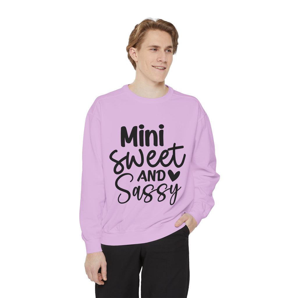 Mini Sweet and Sassy Sweatshirt | Kids Cute Script Typography