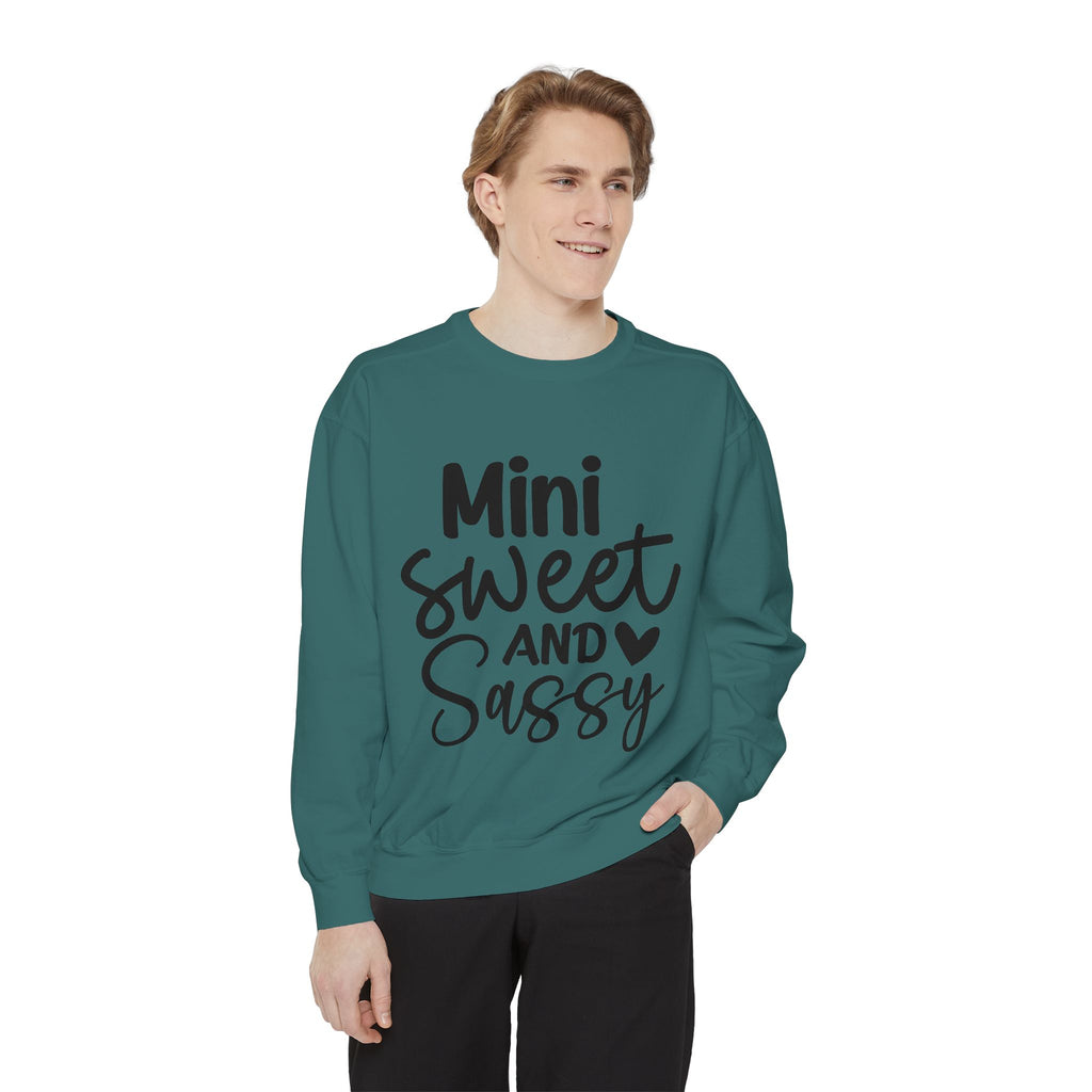 Mini Sweet and Sassy Sweatshirt | Kids Cute Script Typography