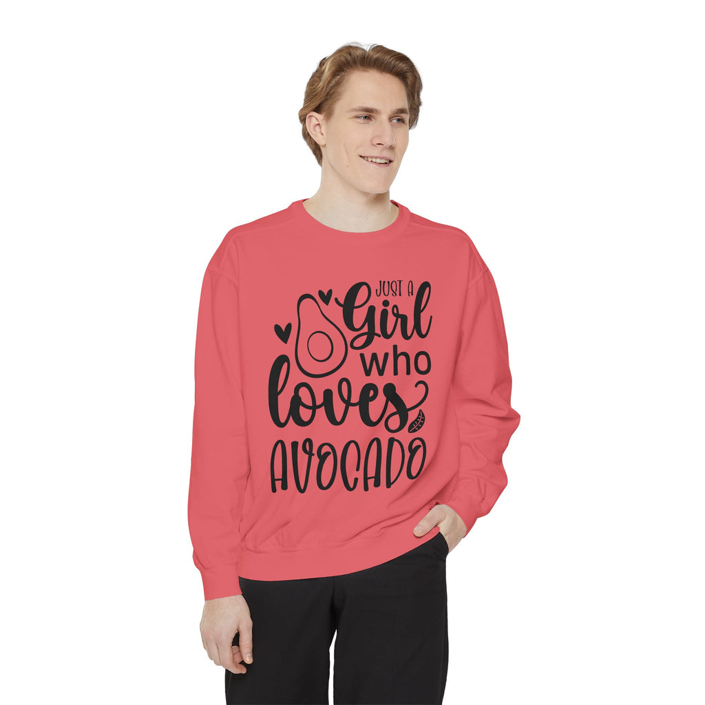 Girl Who Loves Avocado Sweatshirt | Avocado Graphic Crewneck
