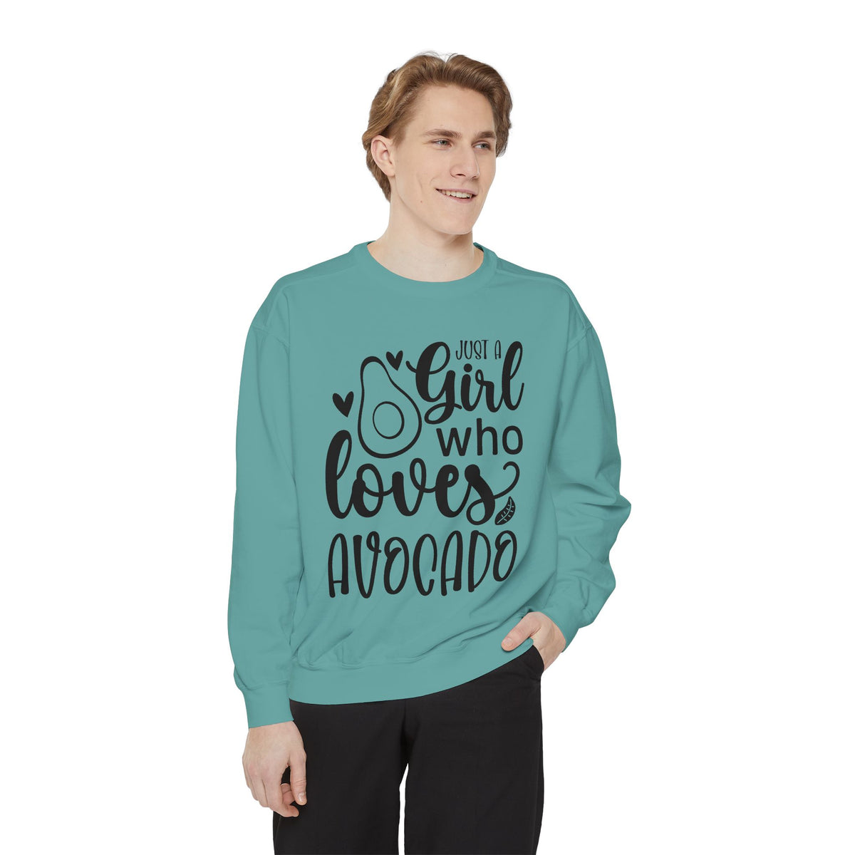 Girl Who Loves Avocado Sweatshirt | Avocado Graphic Crewneck