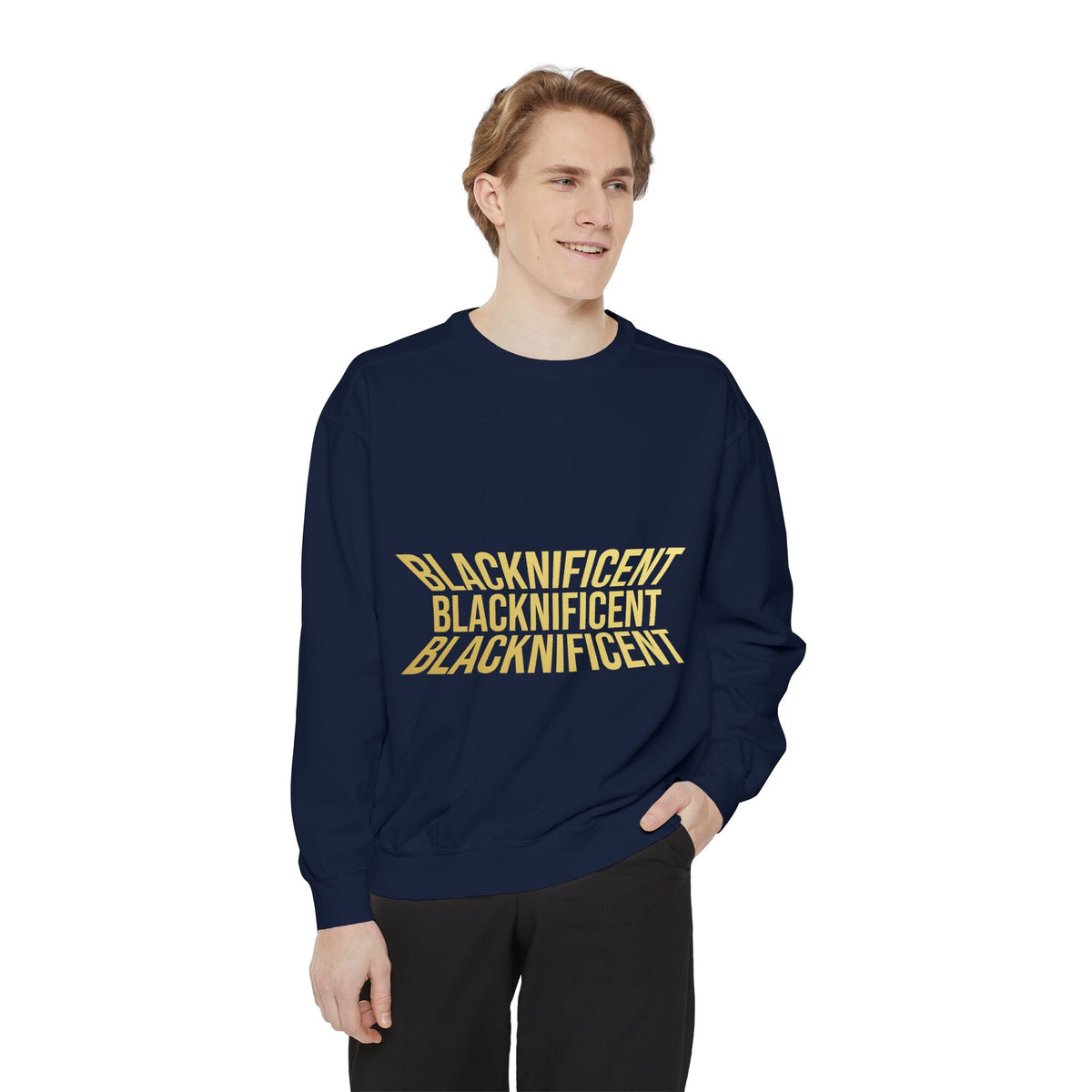 Blacknificent Gold Graphic Sweatshirt