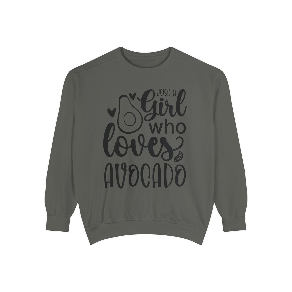 Girl Who Loves Avocado Sweatshirt | Avocado Graphic Crewneck