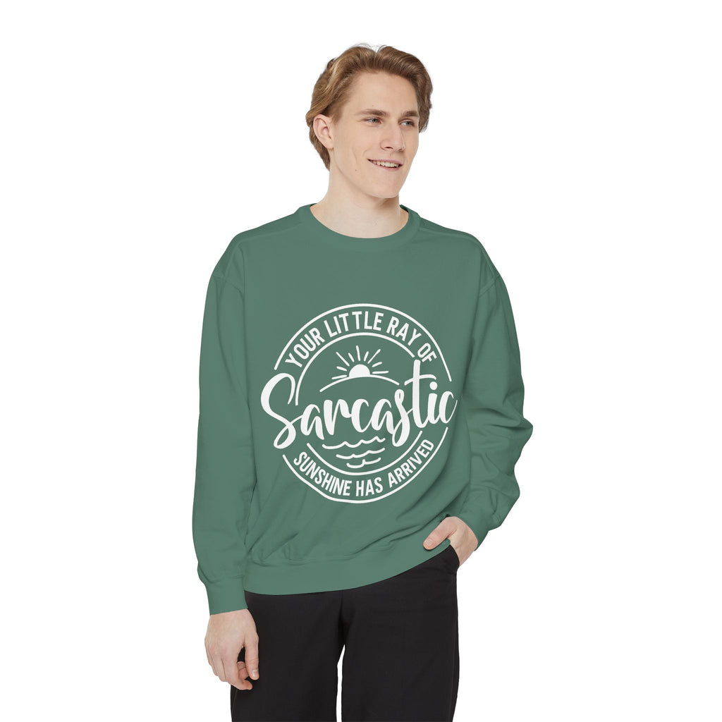 Your Little Ray of Sarcastic Sunshine Sweatshirt | Sarcastic Quote Crewneck