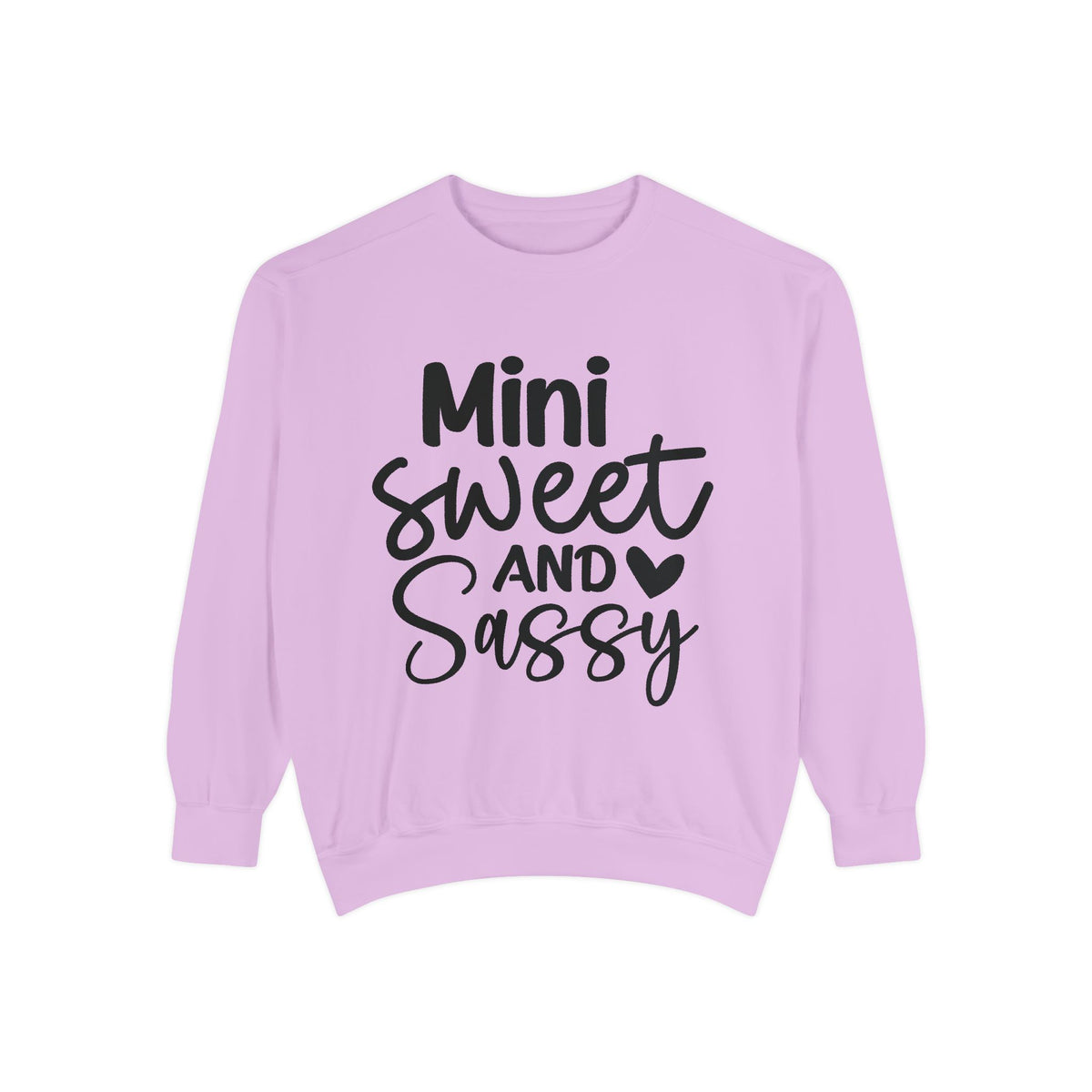 Mini Sweet and Sassy Sweatshirt | Kids Cute Script Typography