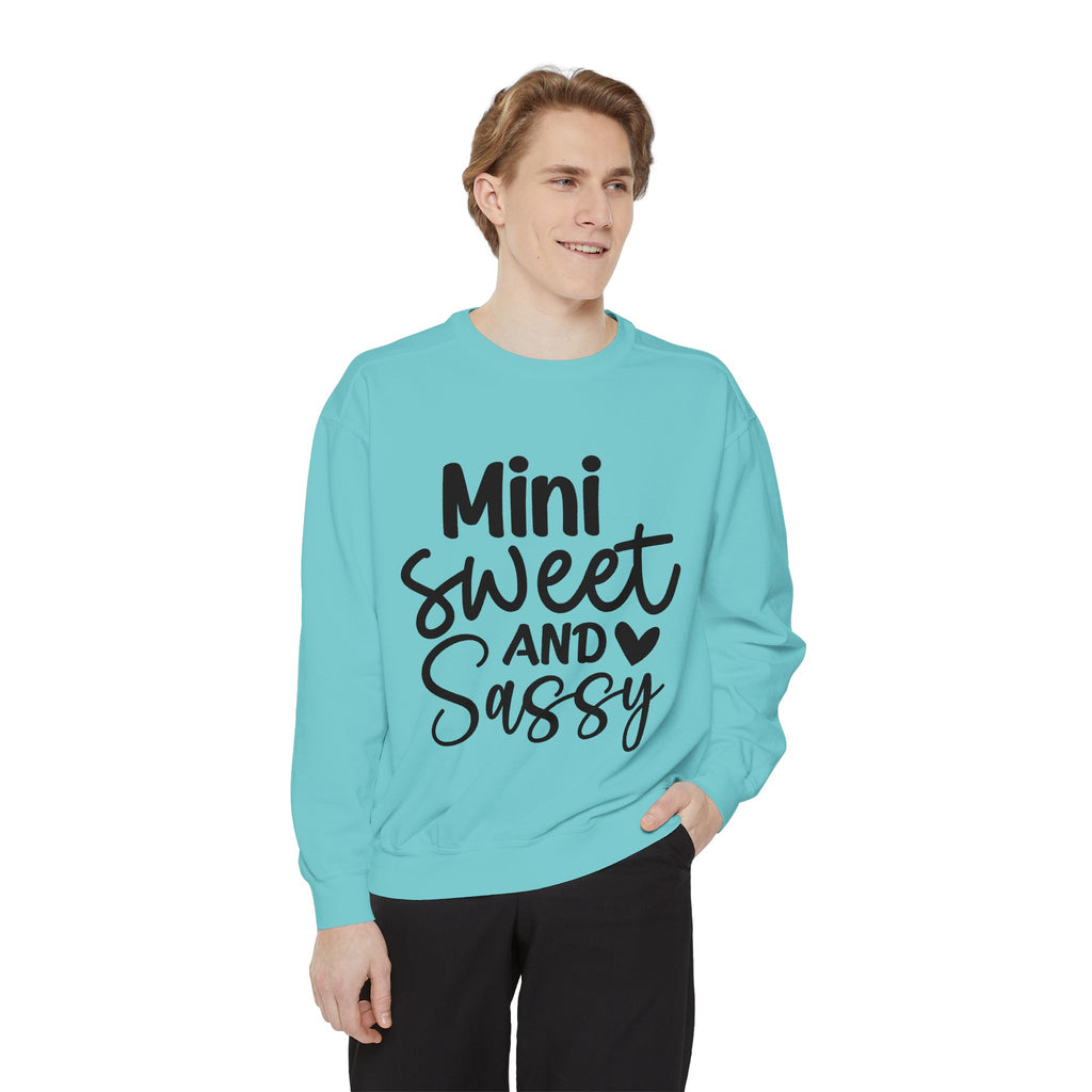 Mini Sweet and Sassy Sweatshirt | Kids Cute Script Typography