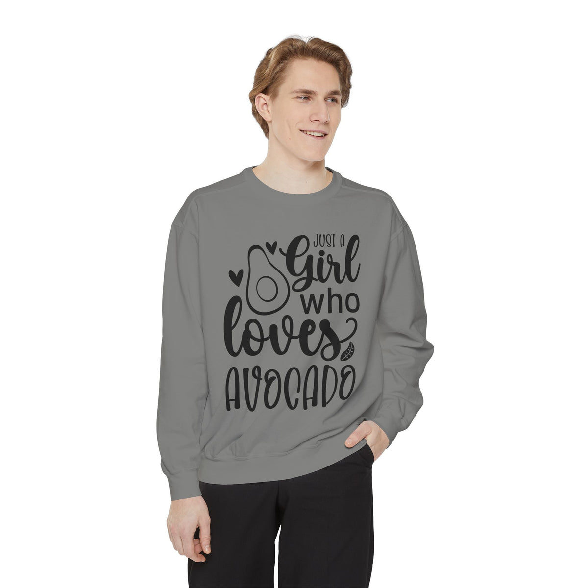 Girl Who Loves Avocado Sweatshirt | Avocado Graphic Crewneck