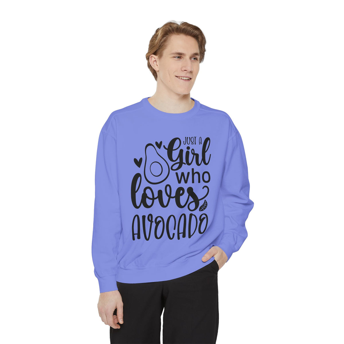 Girl Who Loves Avocado Sweatshirt | Avocado Graphic Crewneck
