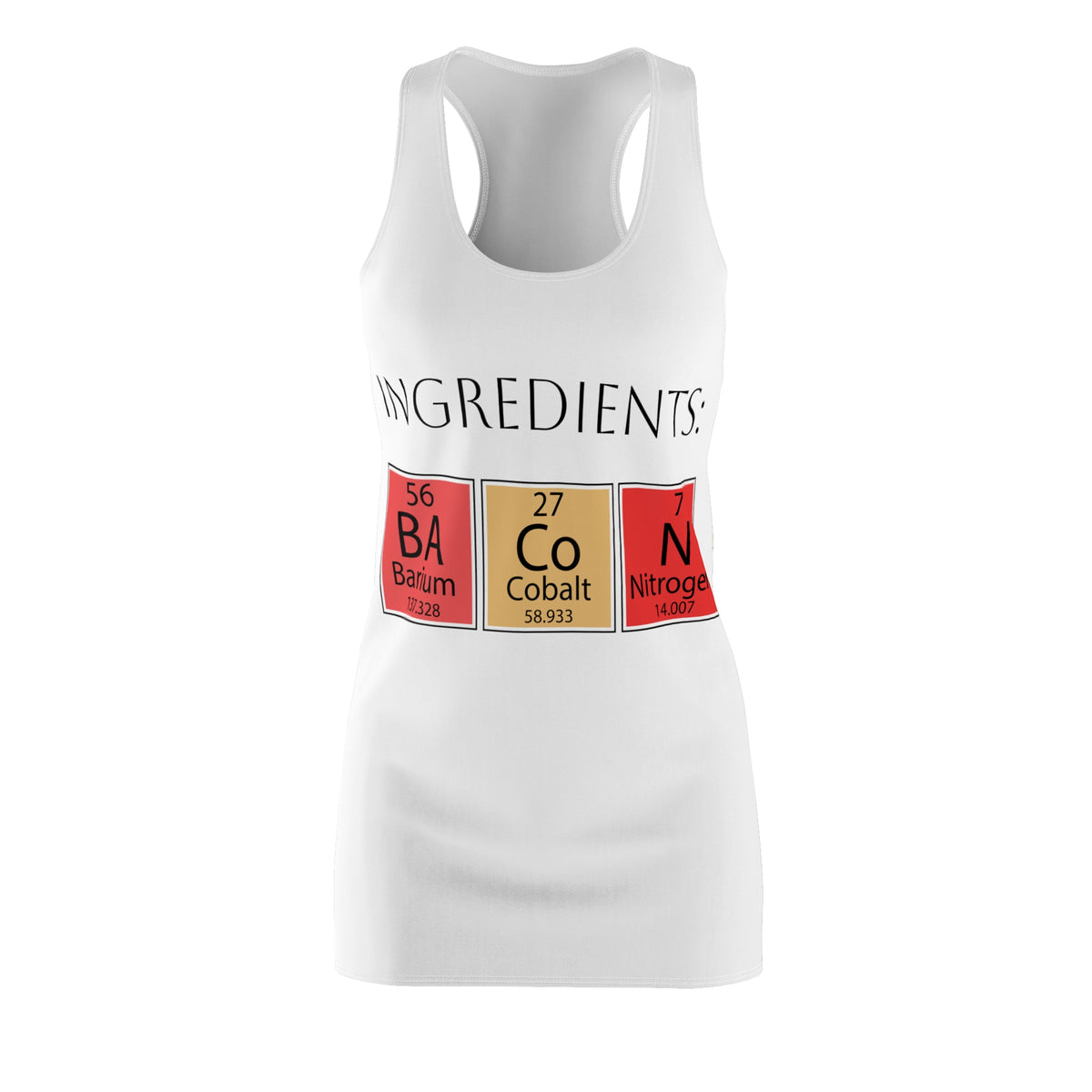 Women's Cut & Sew Racerback Dress (AOP)