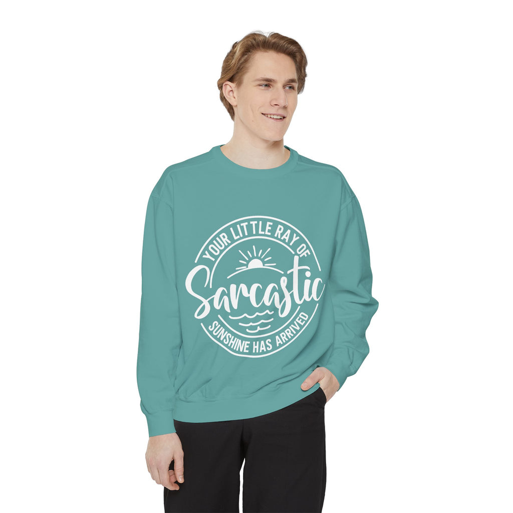 Your Little Ray of Sarcastic Sunshine Sweatshirt | Sarcastic Quote Crewneck