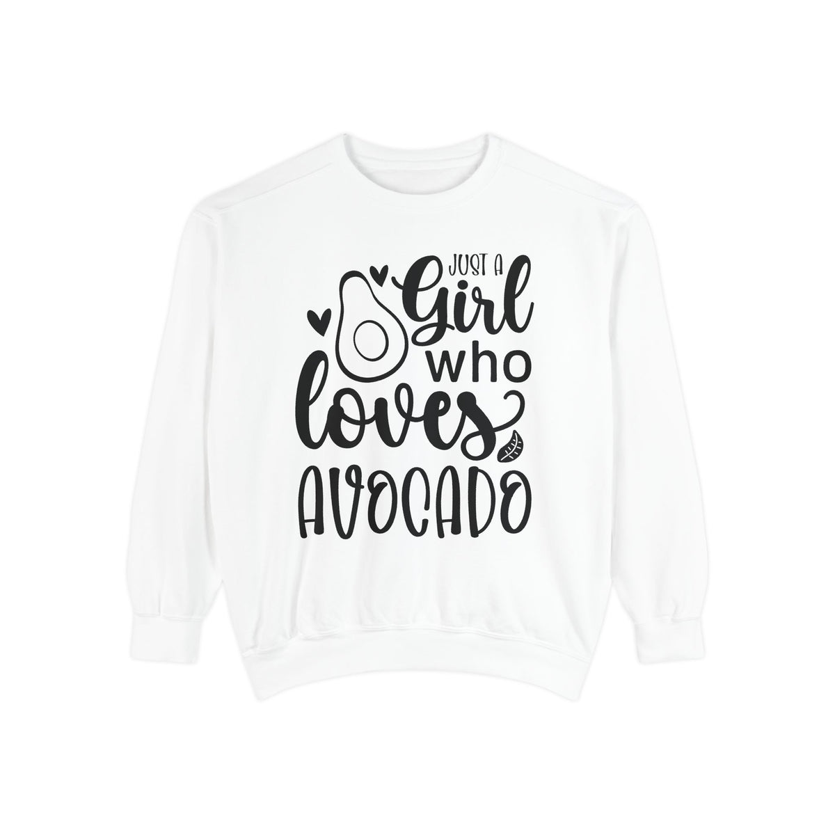 Girl Who Loves Avocado Sweatshirt | Avocado Graphic Crewneck