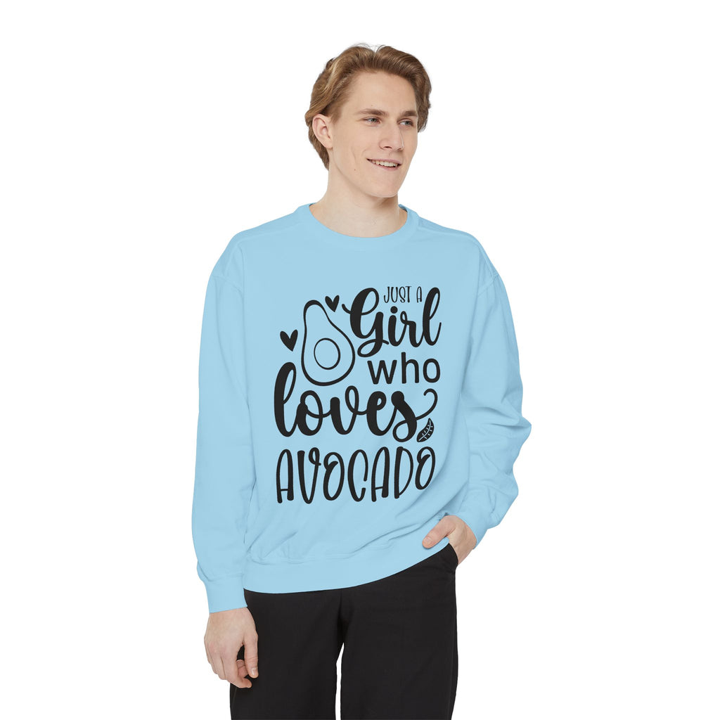 Girl Who Loves Avocado Sweatshirt | Avocado Graphic Crewneck