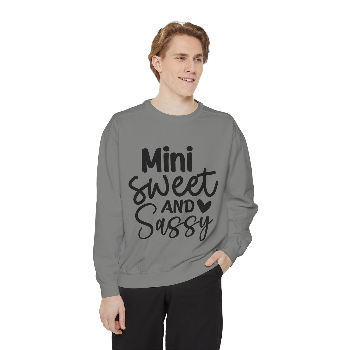 Mini Sweet and Sassy Sweatshirt | Kids Cute Script Typography