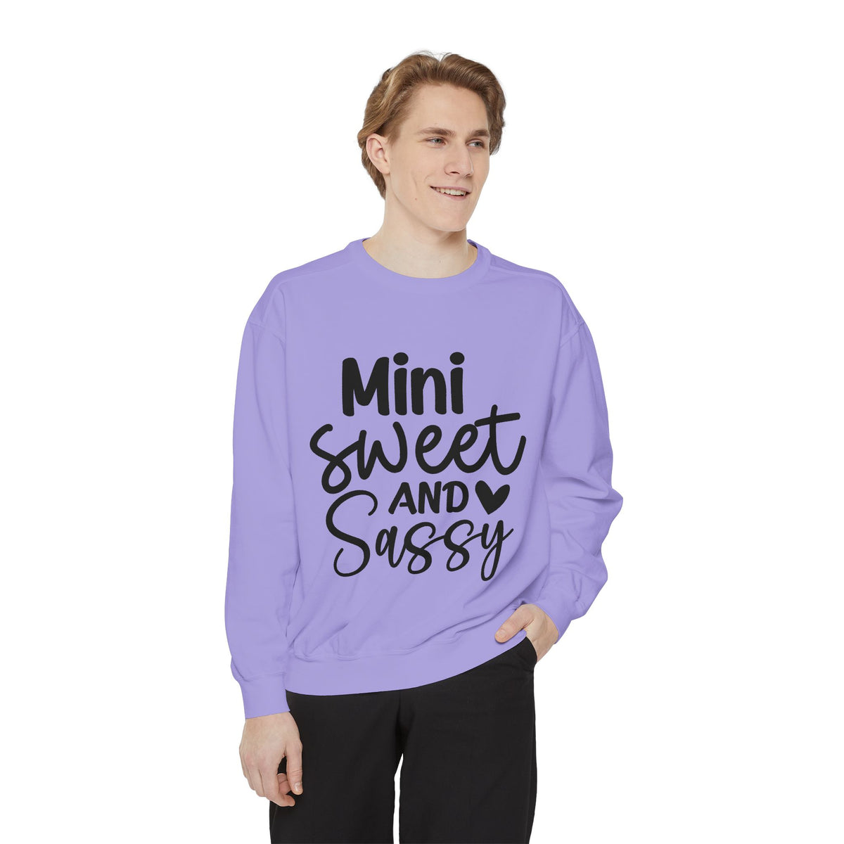 Mini Sweet and Sassy Sweatshirt | Kids Cute Script Typography