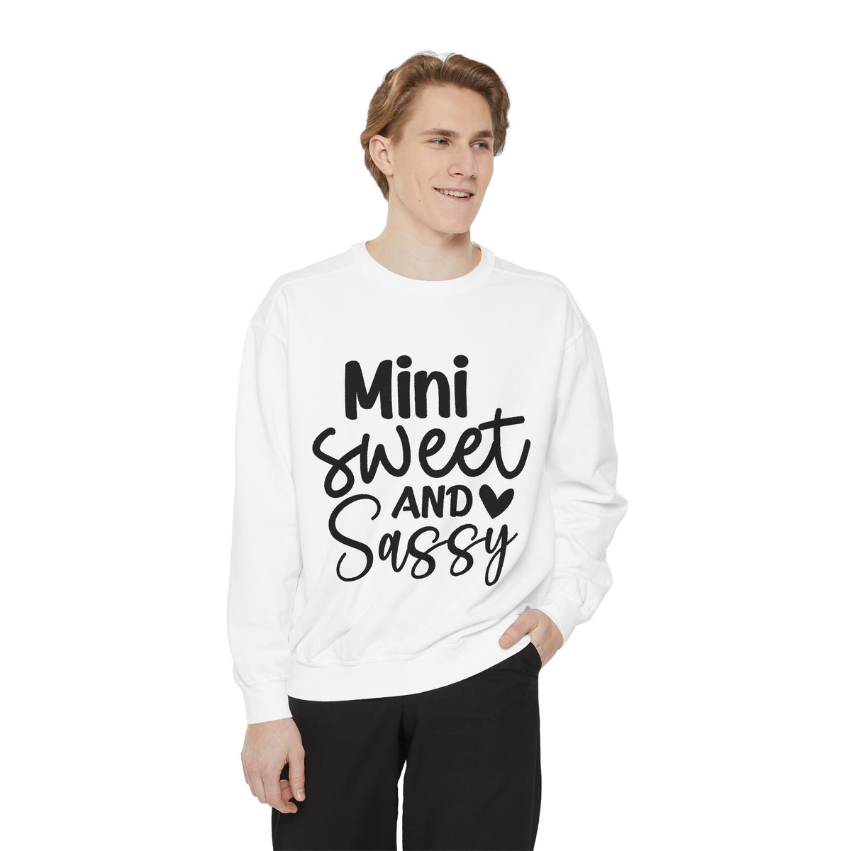 Mini Sweet and Sassy Sweatshirt | Kids Cute Script Typography