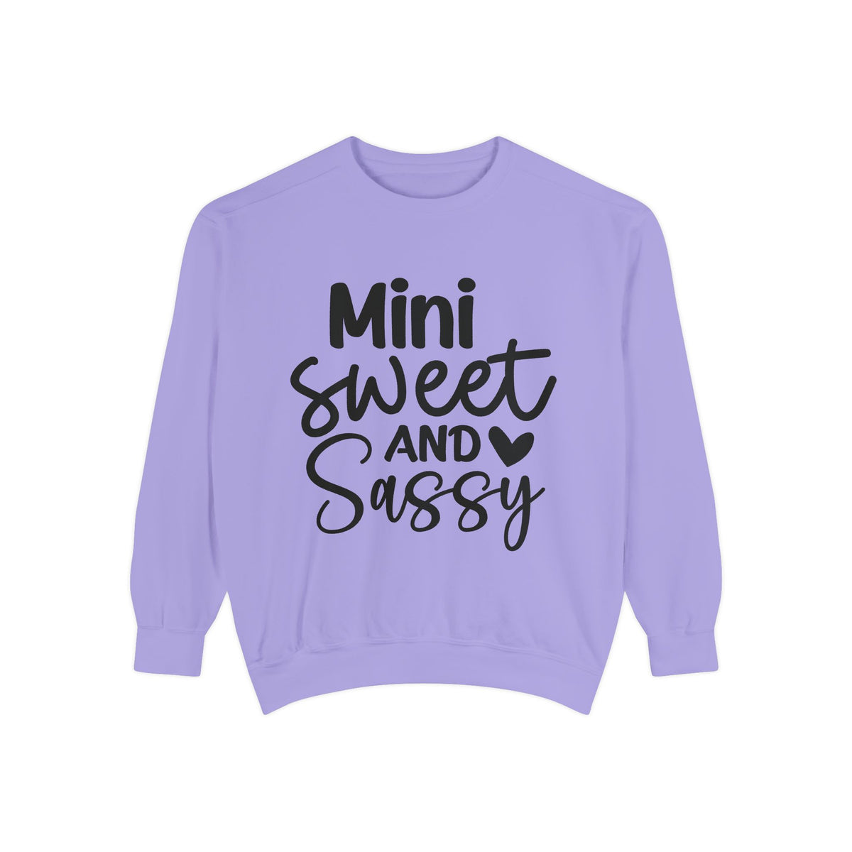 Mini Sweet and Sassy Sweatshirt | Kids Cute Script Typography