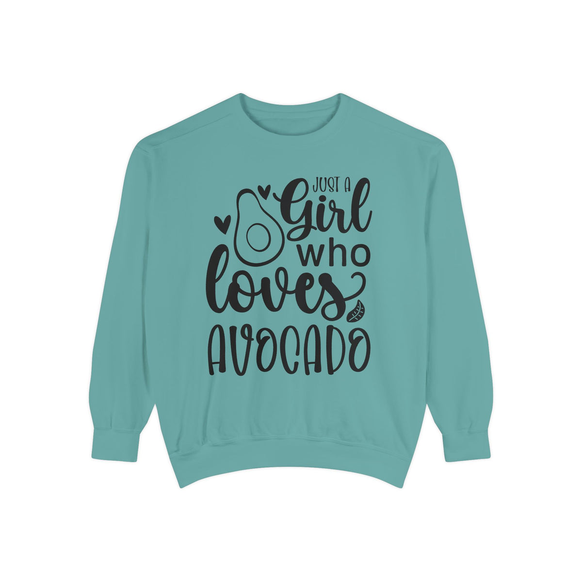 Girl Who Loves Avocado Sweatshirt | Avocado Graphic Crewneck