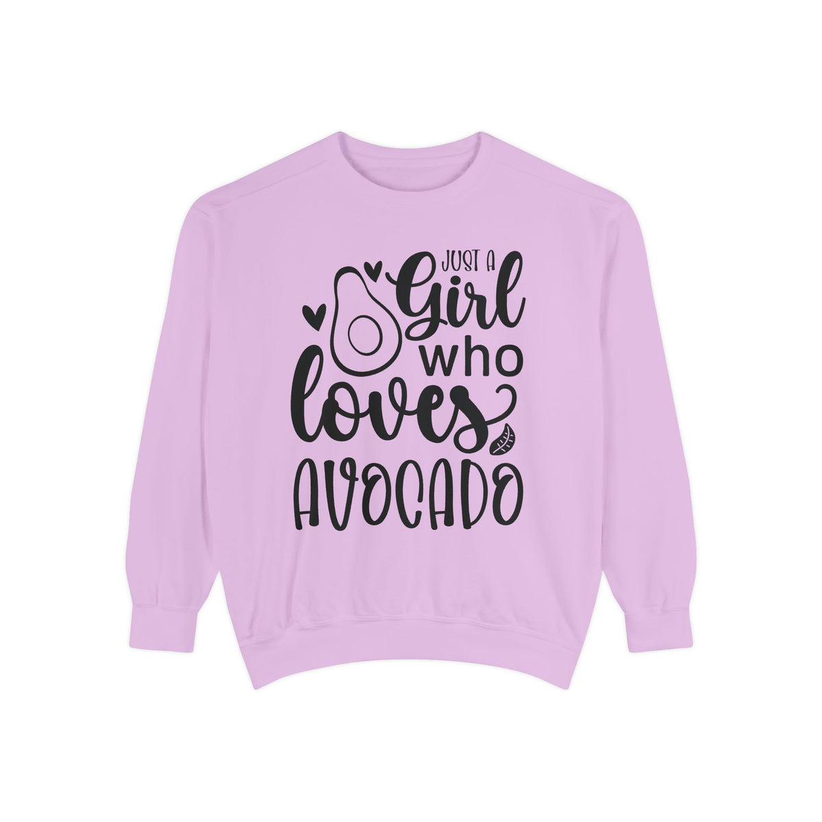 Girl Who Loves Avocado Sweatshirt | Avocado Graphic Crewneck