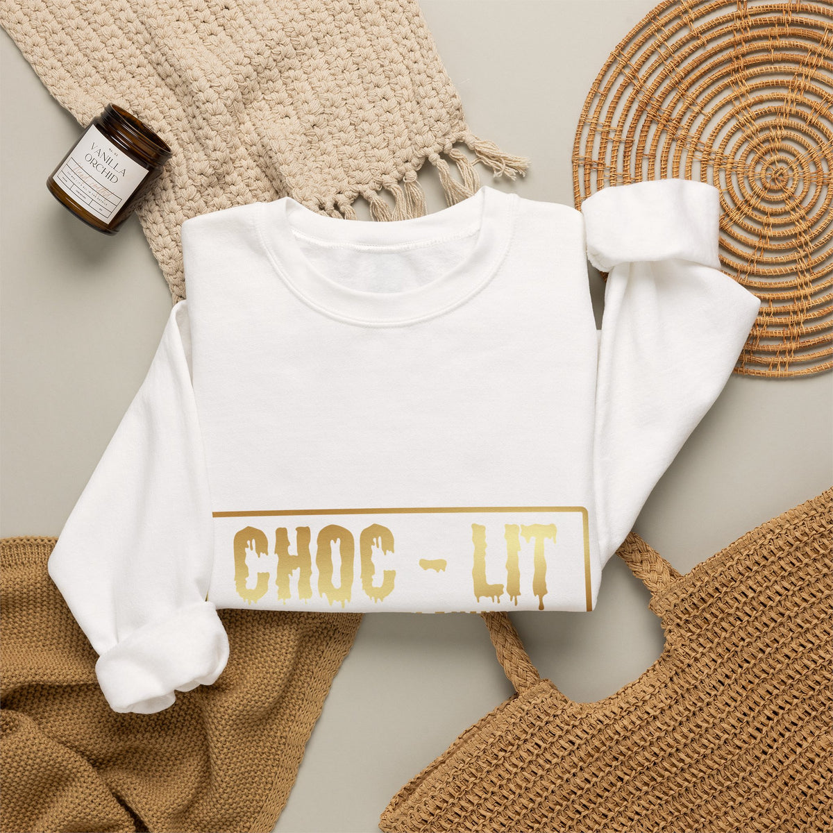 Choc-Lit Melanin Drip Crewneck Sweatshirt