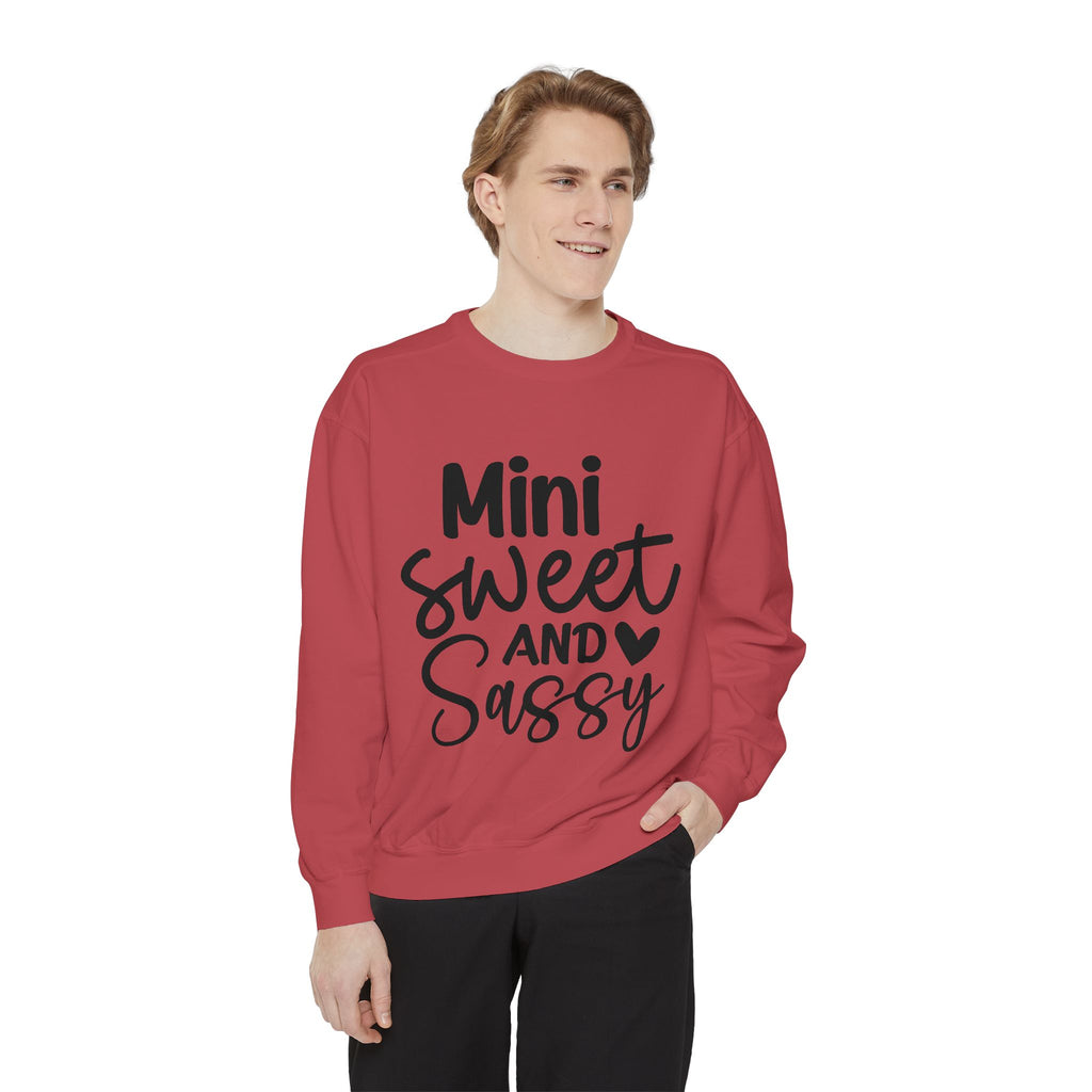 Mini Sweet and Sassy Sweatshirt | Kids Cute Script Typography