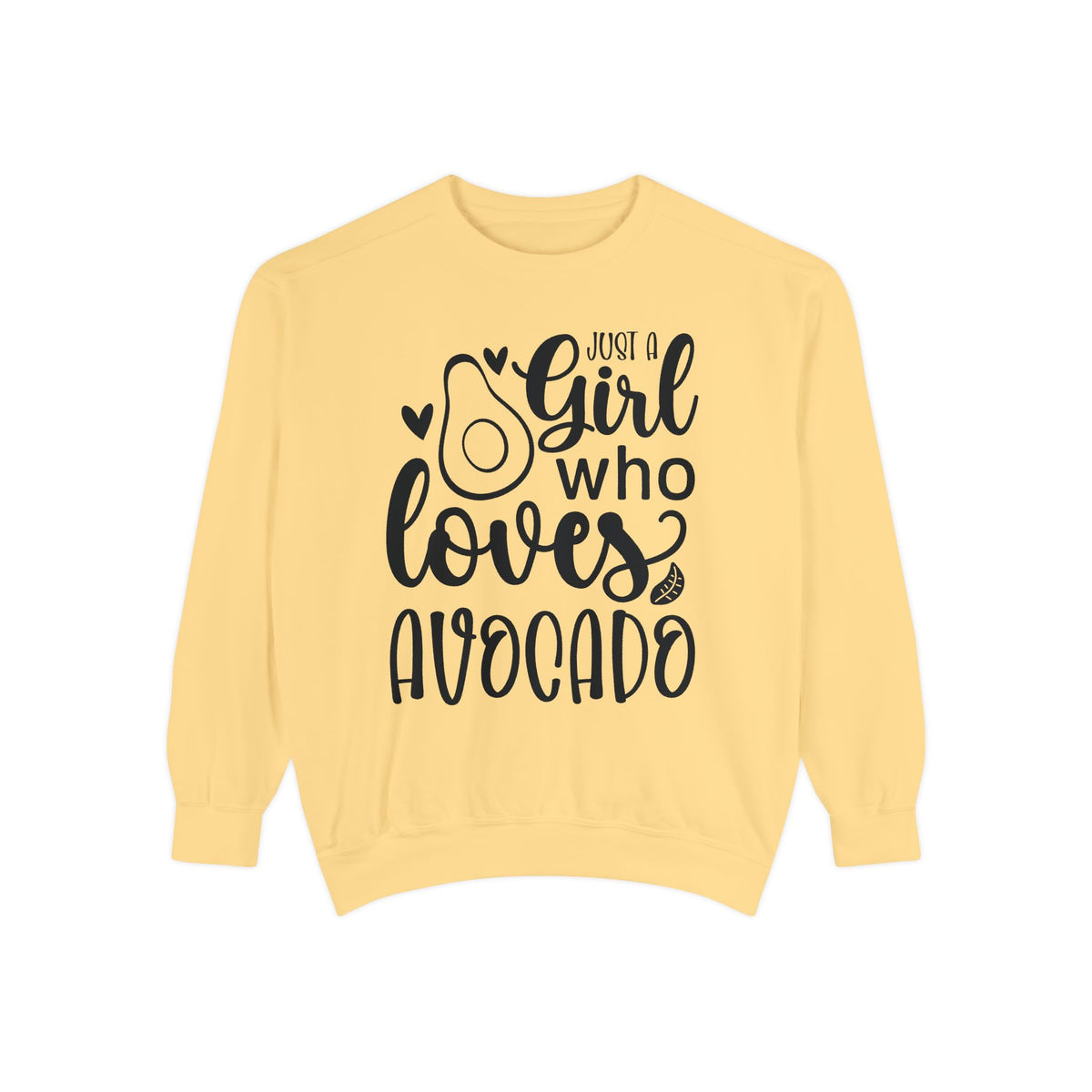 Girl Who Loves Avocado Sweatshirt | Avocado Graphic Crewneck
