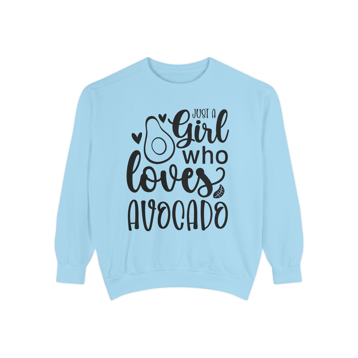Girl Who Loves Avocado Sweatshirt | Avocado Graphic Crewneck