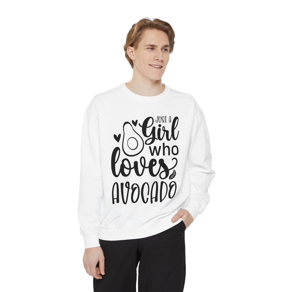 Girl Who Loves Avocado Sweatshirt | Avocado Graphic Crewneck