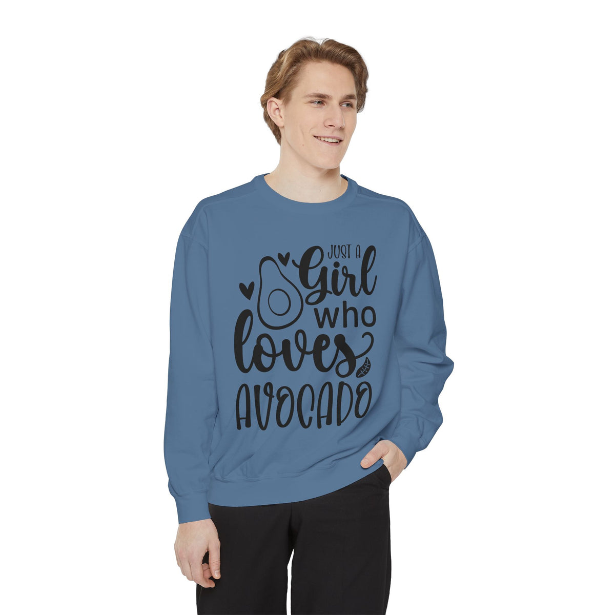 Girl Who Loves Avocado Sweatshirt | Avocado Graphic Crewneck