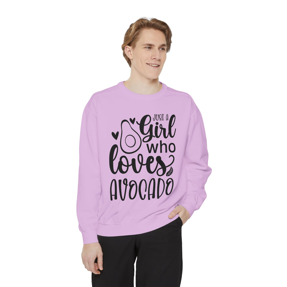 Girl Who Loves Avocado Sweatshirt | Avocado Graphic Crewneck