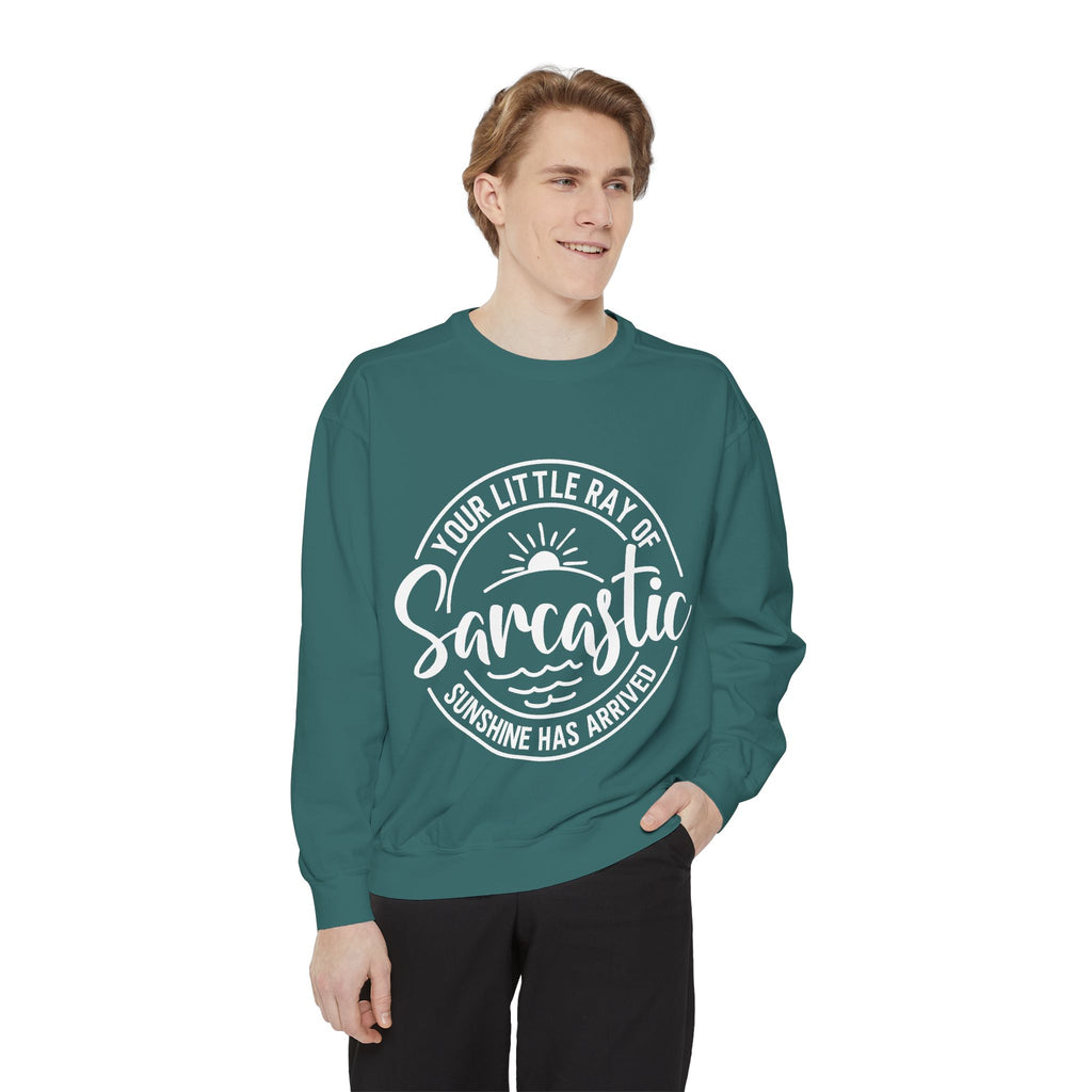Your Little Ray of Sarcastic Sunshine Sweatshirt | Sarcastic Quote Crewneck